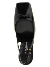 Dolce &amp; Gabbana Schiffer Slingback Black