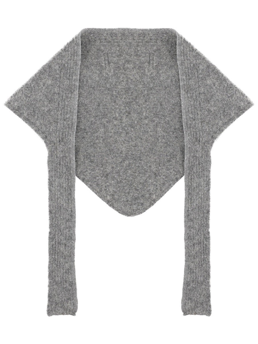 JACQUEMUS Unisex Scialle Le Châle Gros Grain Grey