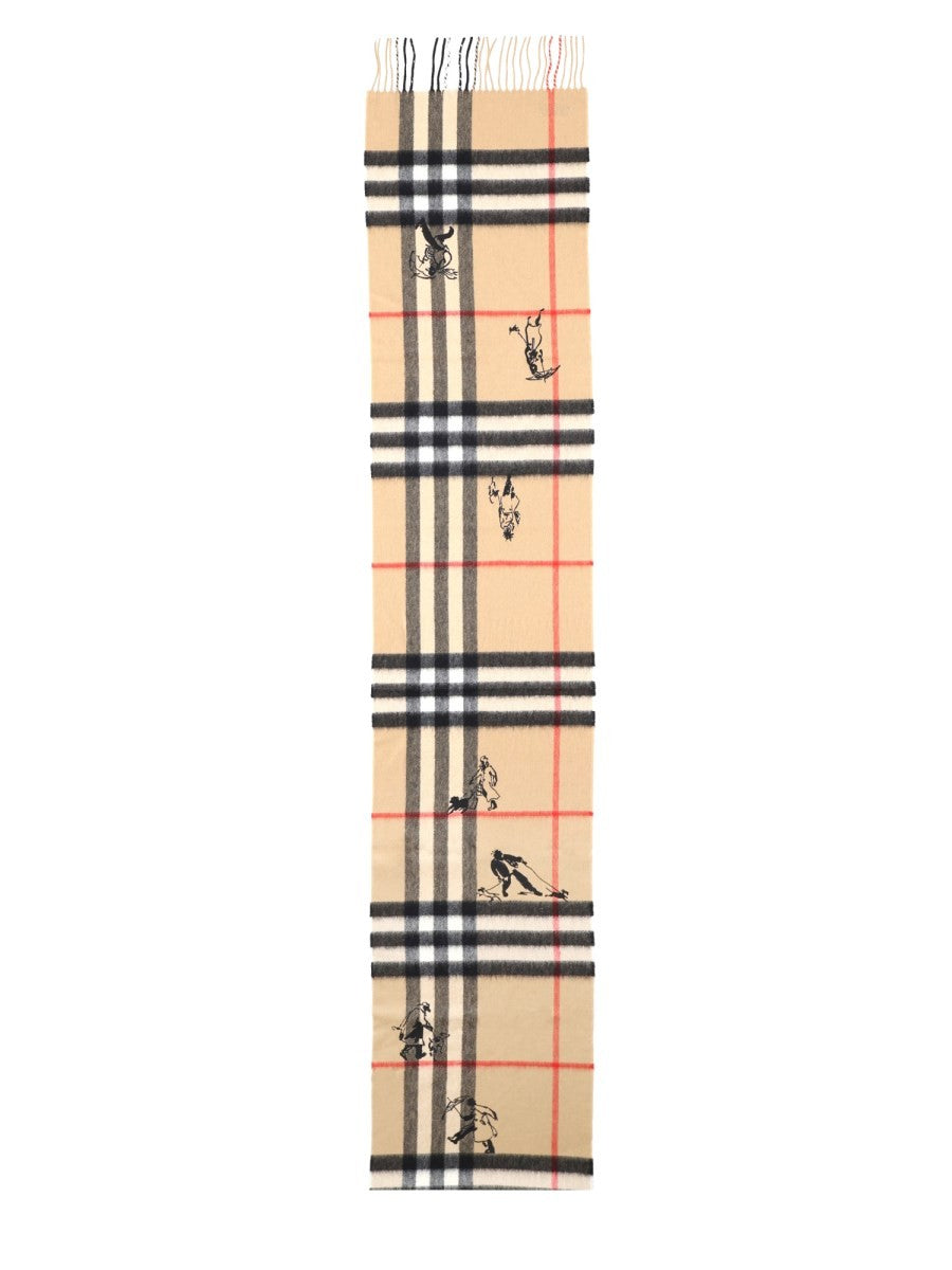 Burberry Women's Check Mates Scarf Beige