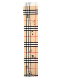 Burberry Women's Check Mates Scarf Beige