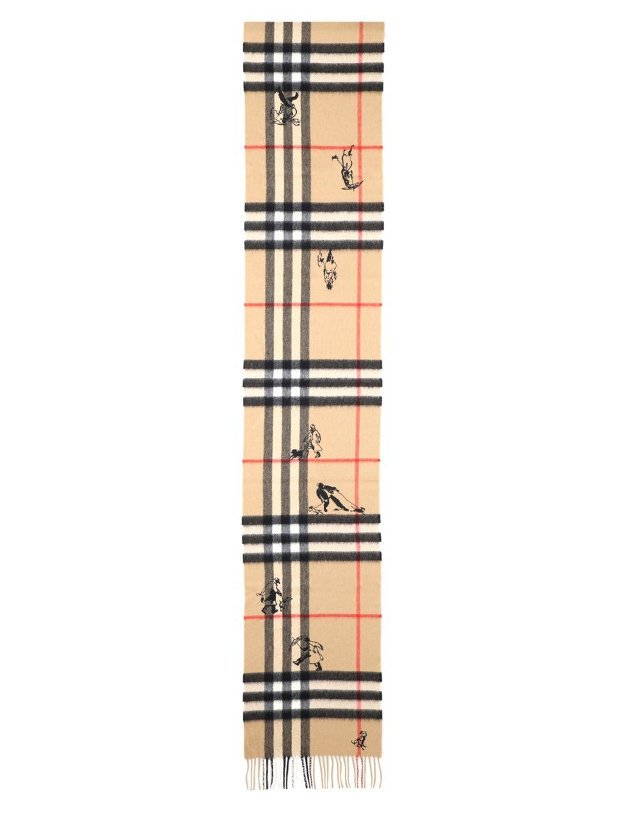 Burberry Women's Check Mates Scarf Beige