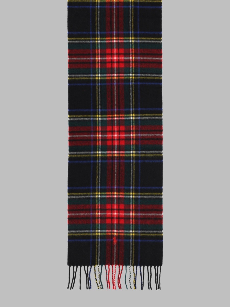 Polo Ralph Lauren Men's Sciarpa Con Frange Black