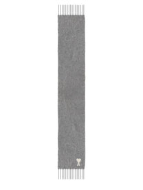Ami Paris Unisex Scarf Grey