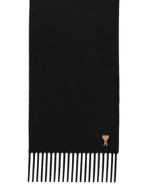 Ami Paris Unisex Scarf Black