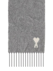 Ami Paris Unisex Scarf Grey, view 2