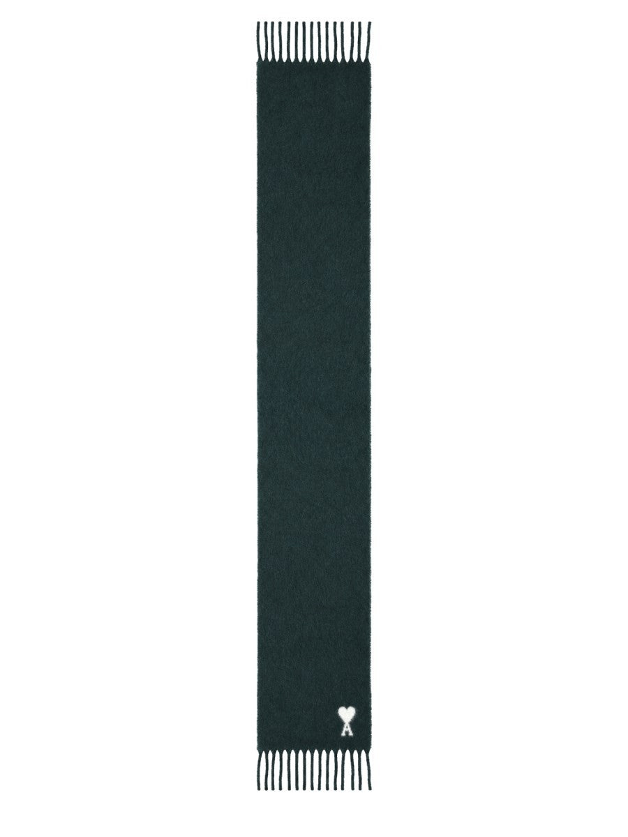 Ami Paris Unisex Scarf Green