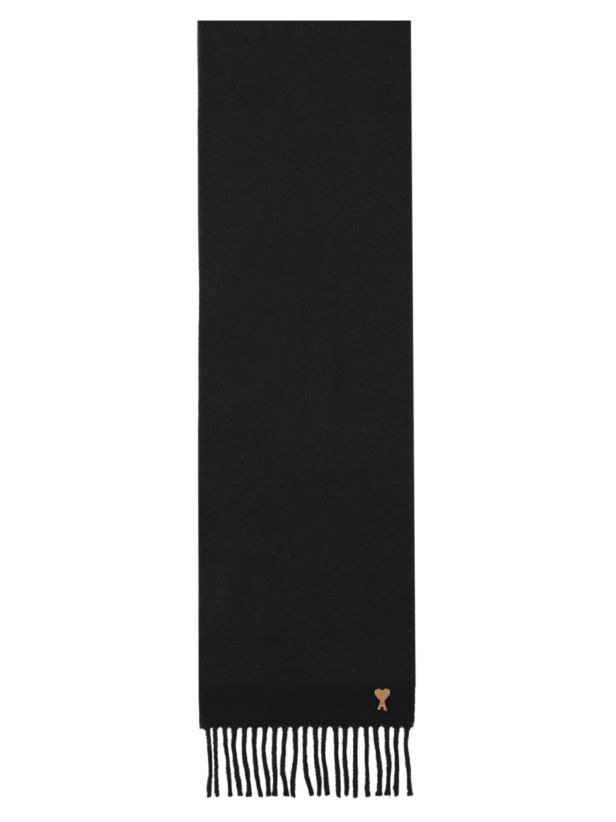 Ami Paris Unisex Scarf Black