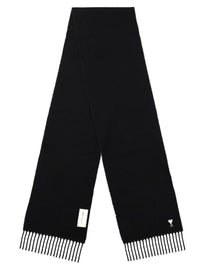 Ami Paris Unisex Scarf Black