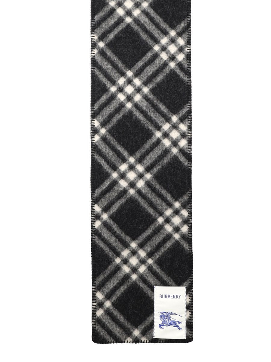 Burberry Women's Scarf with Print Check Black
