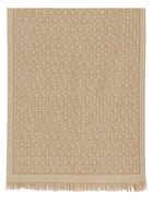 Ferragamo Women's Gancini Scarf Beige, view 2