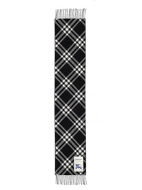 Burberry Women's Cashmere Check Scarf Black
