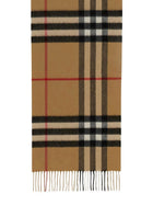 Burberry Women's Cashmere Check Scarf Beige, view 2