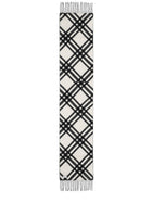 Burberry Women's Cashmere Check Scarf Black, view 3
