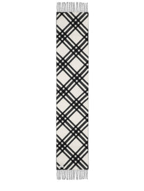 Burberry Women's Cashmere Check Scarf Black, view 3