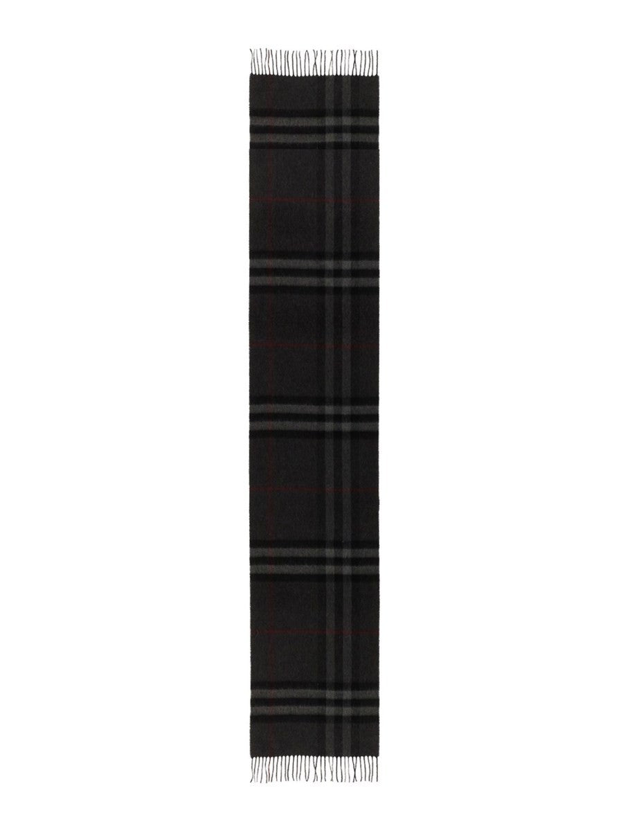 Burberry Men's Cashmere Check Scarf Black