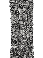 Ami Paris Unisex Fringed Wool Scarf Multicolor, view 3