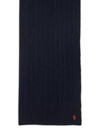 Polo Ralph Lauren Women's Wool Cashmere Cable-Knit Scarf Blue, view 2