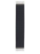 Ferragamo Men's Wool Cashmere Blend Scarf Grey