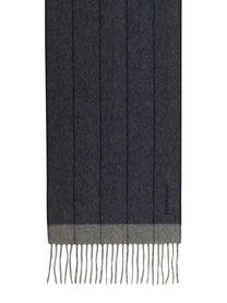 Ferragamo Men's Sciarpa in Lana Misto Cashmere Grey
