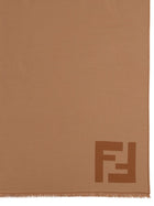 Fendi Men's Wool Scarf Beige, view 2