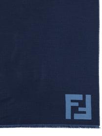 Fendi Men's Sciarpa in Lana Blue