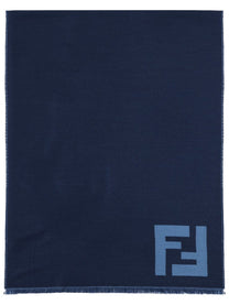 Fendi Men's Sciarpa in Lana Blue
