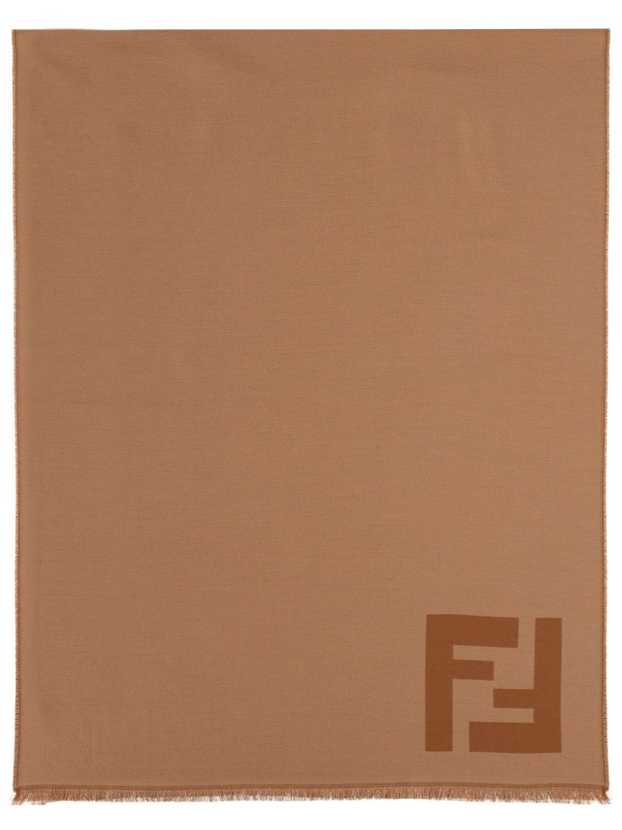Fendi Men's Sciarpa in Lana Beige