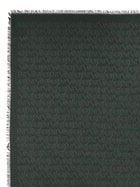Saint Laurent Women's Silk Wool Jacquard Scarf Green, view 2