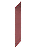 Saint Laurent Men's Twill Silk Lavallière Scarf Red, view 2