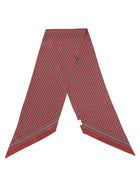 Saint Laurent Men's Twill Silk Lavallière Scarf Red, view 3