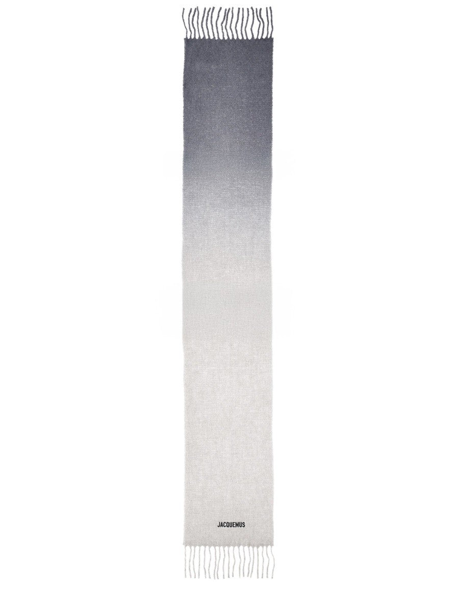 JACQUEMUS Unisex Moisson Scarf Grey