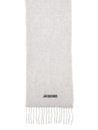 JACQUEMUS Unisex Moisson Scarf Grey, view 2