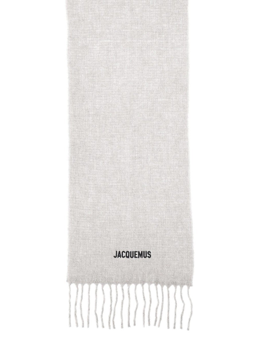 JACQUEMUS Unisex Moisson Scarf Grey, view 2