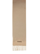 JACQUEMUS Unisex Moisson Scarf Beige, view 2