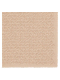 Saint Laurent Women's Sciarpa Quadrata in Modal Cashmere Beige