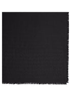 Saint Laurent Women's Silk Quadrata Scarf Black, view 3