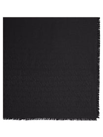 Saint Laurent Women's Sciarpa Quadrata in Seta Black