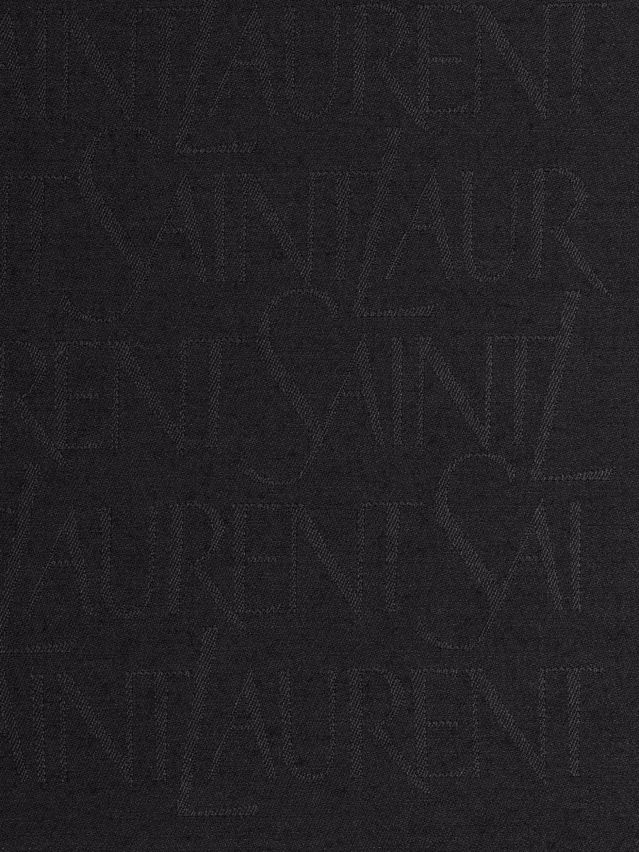 Saint Laurent Women's Sciarpa Quadrata in Seta Black