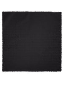 Saint Laurent Women's Sciarpa Quadrata in Seta Black