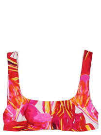 Louisa Ballou Scoop Bikini Top Gold