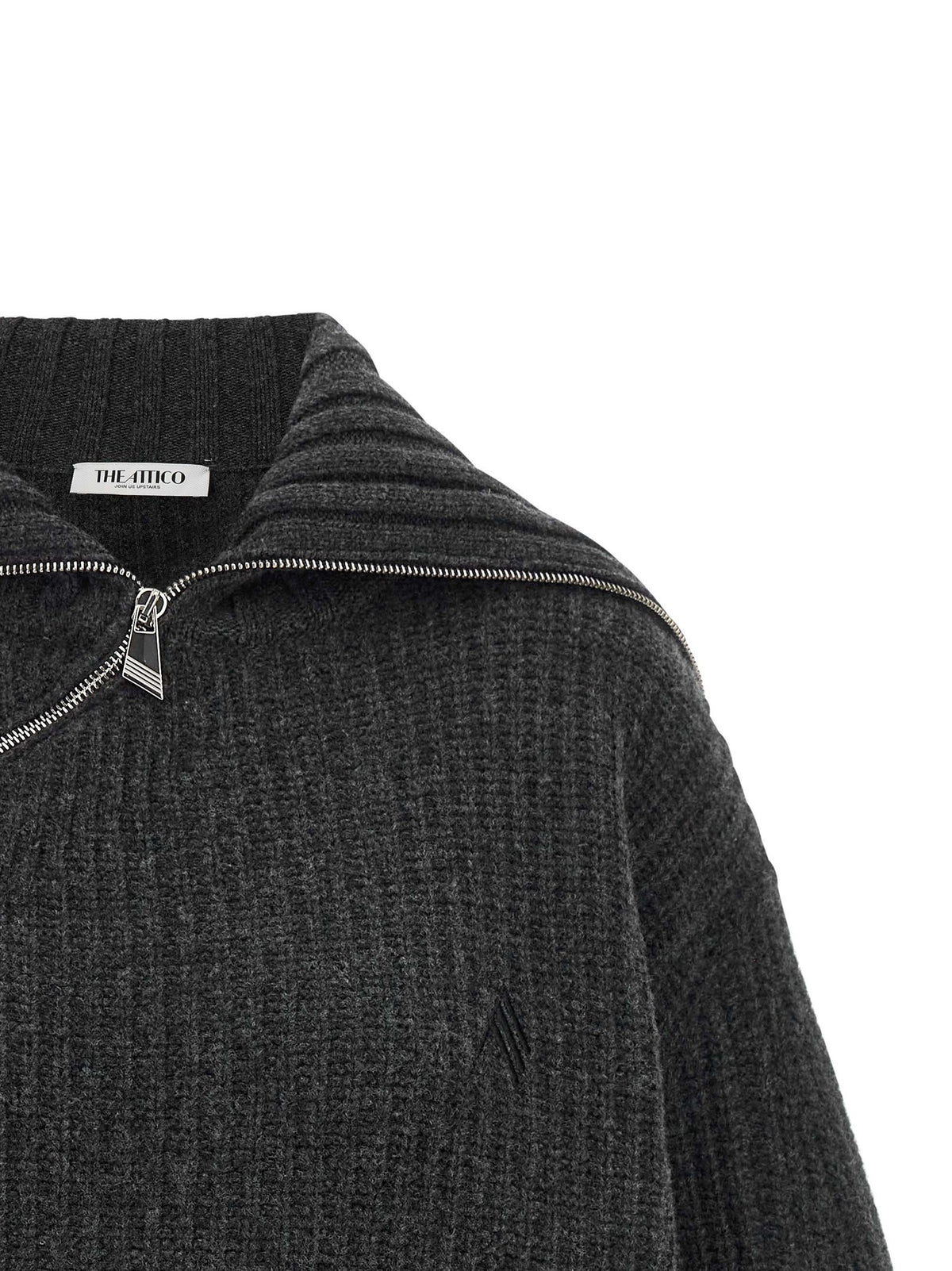 The Attico Scoop Sweater Grey