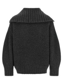 The Attico Scoop Sweater Grey
