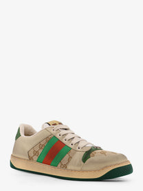 Gucci Men's Screener GG Low Top Vintage Leather Sneakers NEWSADUMIVIGRN