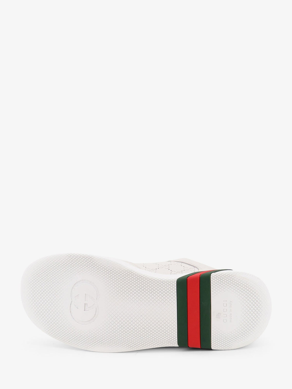 Gucci Men's Screener Leather Sneakers White, view 4
