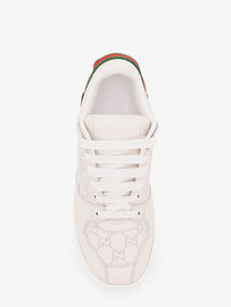 Gucci Men's Screener Leather Sneakers White, view 5