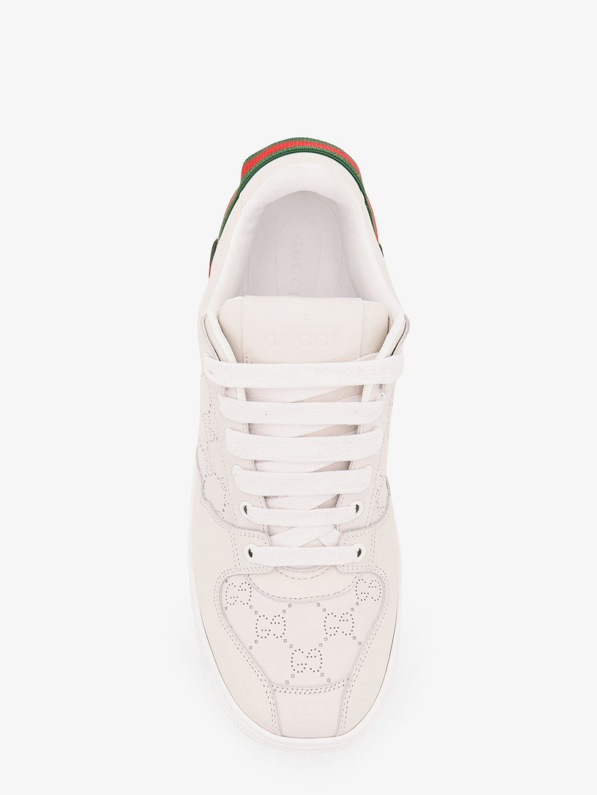 Gucci Men's Screener Leather Sneakers White, view 5