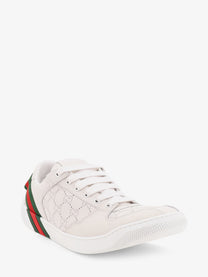 Gucci Men's Screener Leather Sneakers White, view 2