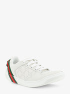 Gucci Women's Screener Sneaker in Perforated GG Leather White, view 2