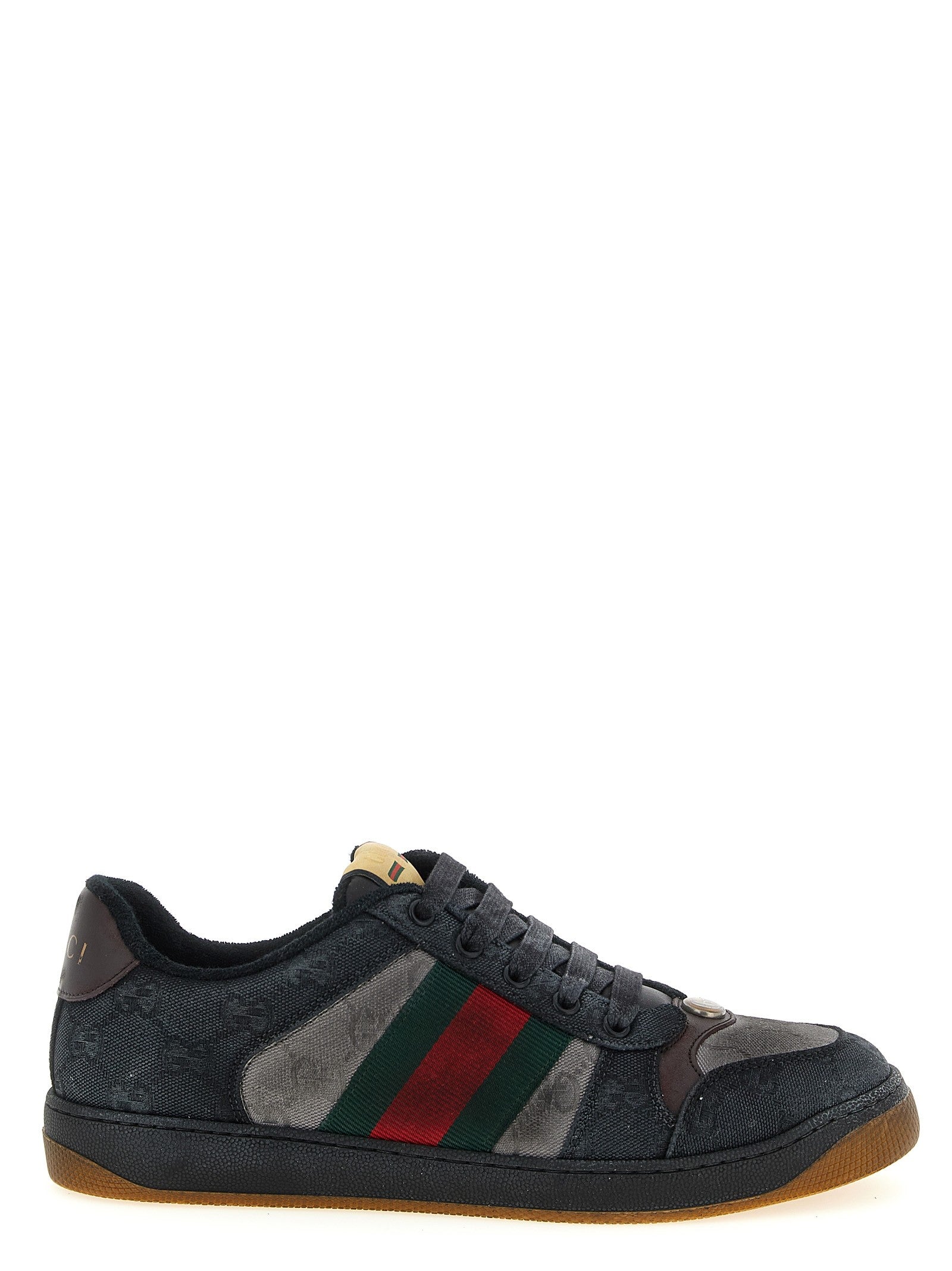 Gucci Men's GG Bicolor Fabric Sneakers Black