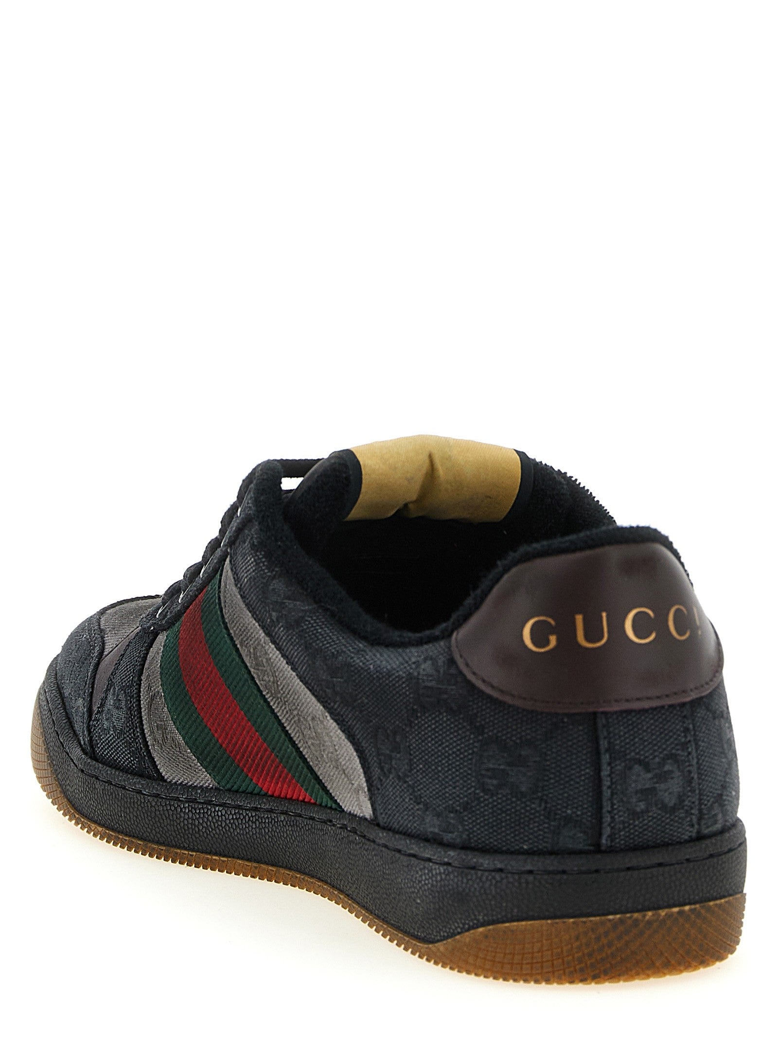 Gucci Men's GG Bicolor Fabric Sneakers Black